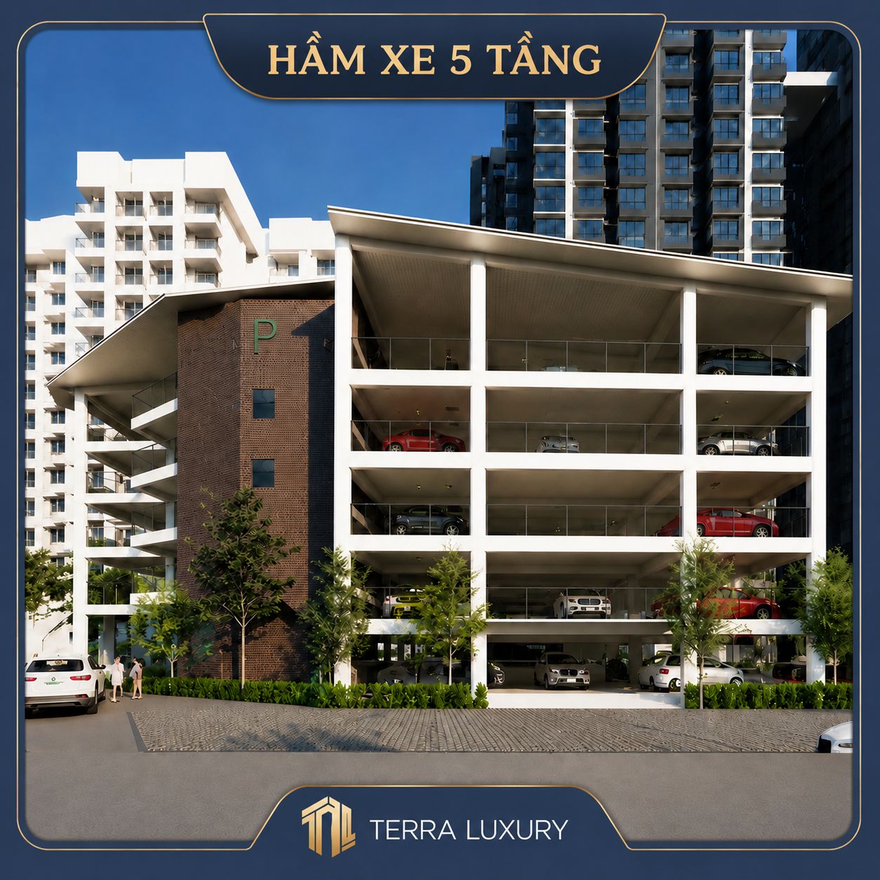 Hầm xe 5 tầng